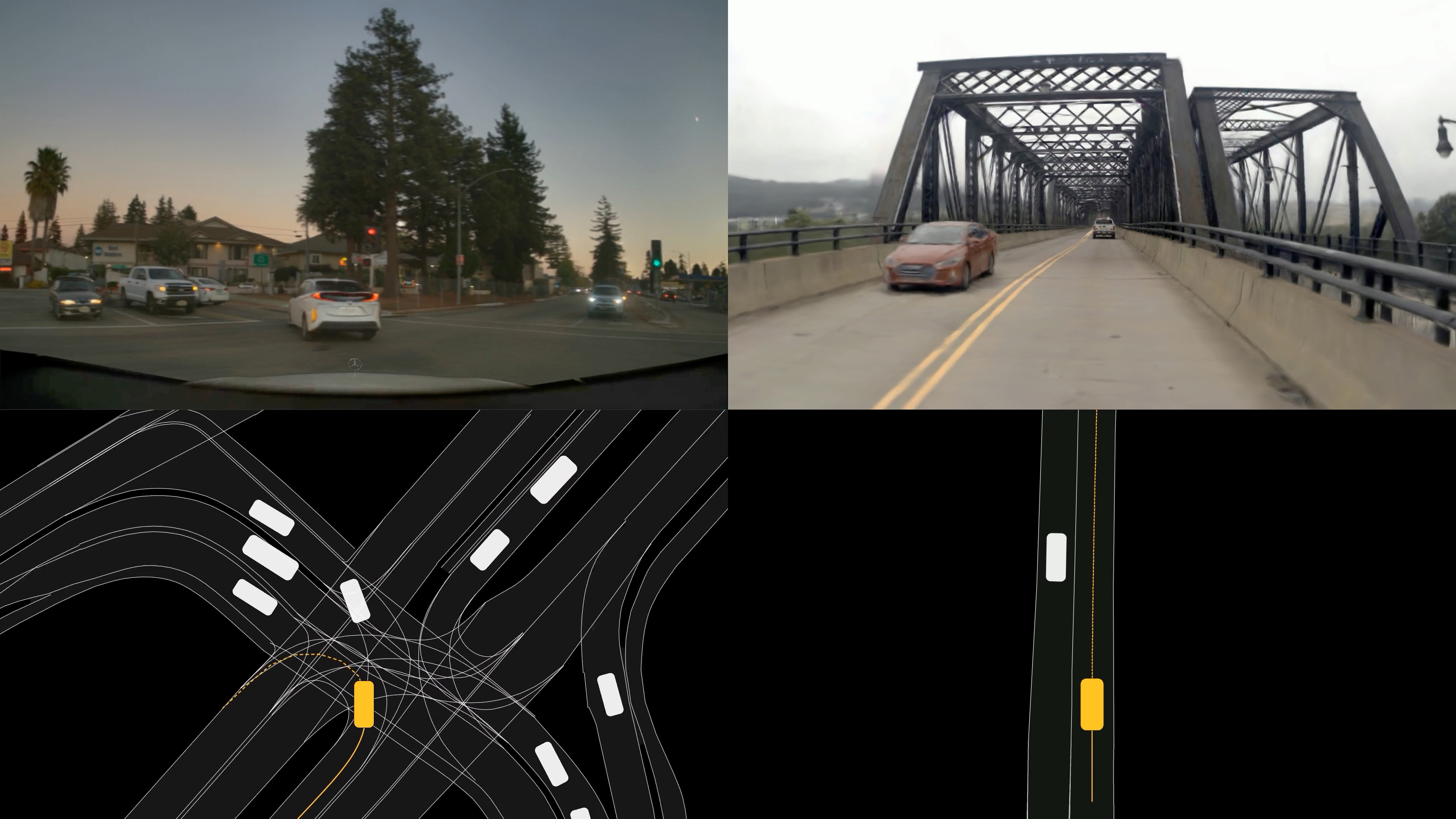 AlpaSim driving on Physical AI AV and nuPlan